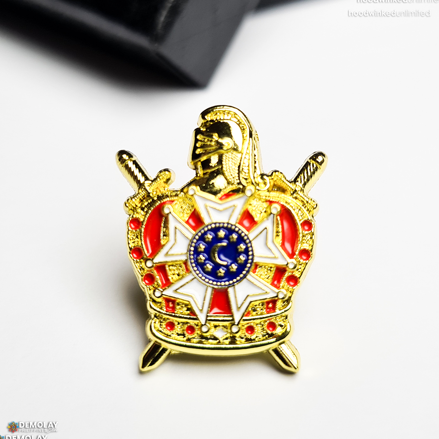 DeMolay Emblem Collar Pin (Yellow Gold)