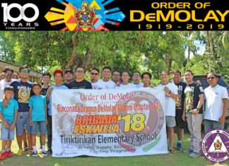 BRIGADA ESKWELA 2018 – Rinconada Oragon DeMolay Alumni Chapter No. 53, Mt. Asog Chapter, Iriga City