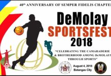 DeMolay Batangas Sports Festival 2018
