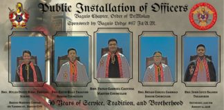 Public Installation of Baguio Chapter and Baguio Centennial DeMolay Alumni Chapter No. 20