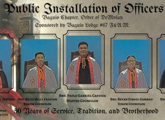 Public Installation of Baguio Chapter and Baguio Centennial DeMolay Alumni Chapter No. 20