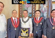 Past Grand Master of Masons Becomes a DeMolay Centennial Knight
