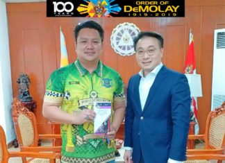 WM of Batangas Lodge Pledges Support to the DeMolay Crusades