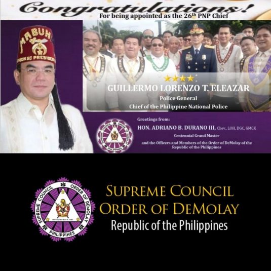 The New Chief Pnp Supreme Council Order Of Demolay Philippines 6682