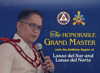 Grand Master Mendoza Institutes Ranaw Chapter No. 136