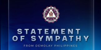 Statement of Sympathy from DeMolay Philippines
